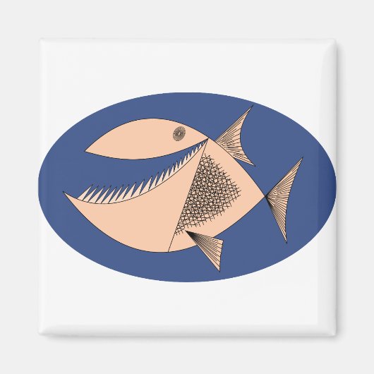 Piranha Fish Magneet (Voorkant)