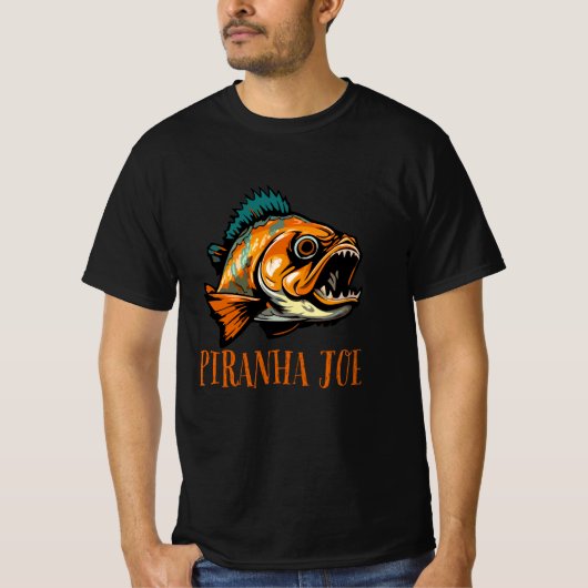 PIRANHA FISH OVER T-SHIRT (Voorkant)