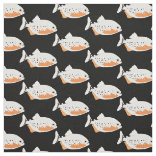 Piranha Fish Red Bellied Piranhas Fun Fish Stof