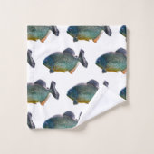 Piranha Frenzy Badhanddoek Set Bad Handdoek (Wasdoekje)