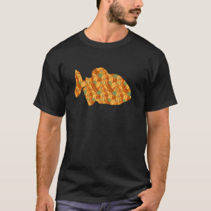 Piranha gemakkelijk Halloween kostuum vis dier doe T-shirt