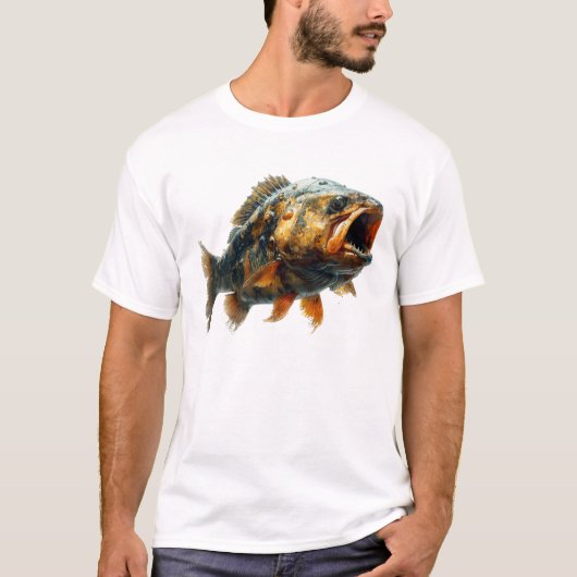 Piranha in photorealistic Style T-shirt (Voorkant)