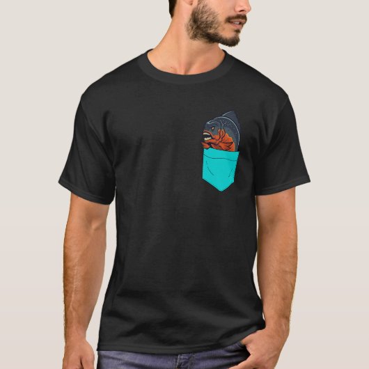 Piranha Pocket T-shirt (Voorkant)
