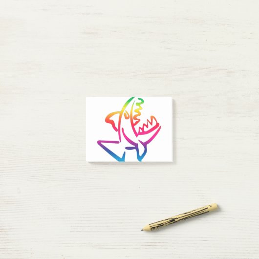 Piranha Post-it® Notes (Op bureau)