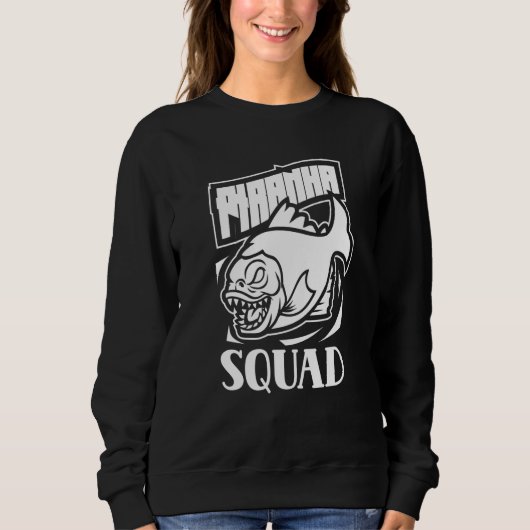 Piranha Squad Retro Piranhas Vis Trui (Voorkant)
