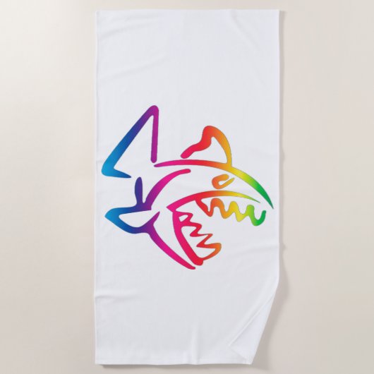 Piranha Strandlaken (Voorkant)