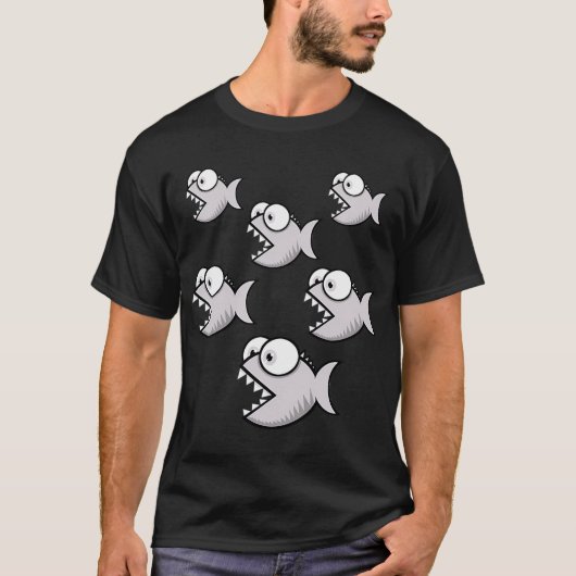 piranha t-shirt (Voorkant)