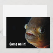 Piranha Uitnodiging (Voorkant / Achterkant)