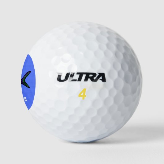 Piranha vis strip golfballen (Logo)