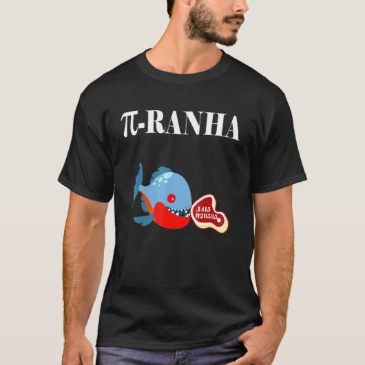 Piranha Vis Wiskunde T-shirt (Voorkant)