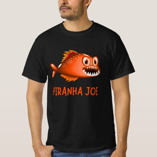 PIRANHA VISLIEFHEBBER T-SHIRT (Voorkant)