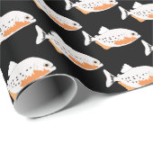 Piranha vissen zwemmen cadeaupapier (Rol Hoek)