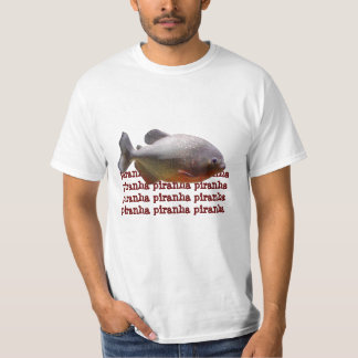 Piranha Zuid-Amerikaans T-shirt voor goedkope vis