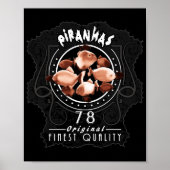 Piranhas 1978 Illustration Poster (Voorkant)