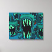 Piranhas Canvas Afdruk (Voorkant)