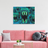 Piranhas Canvas Afdruk (Insitu (Woonkamer))