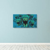 Piranhas Canvas Afdruk (Insitu (Houten vloer))
