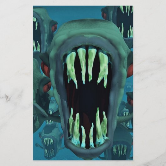 Piranhas Fish Custom Personaliseer Jubilea Flyer (Voorkant)
