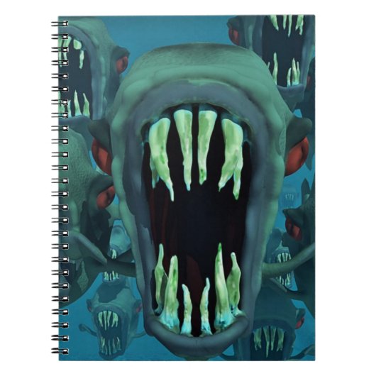 Piranhas Fish Custom Personaliseer Jubilea Notitieboek (Voorkant)