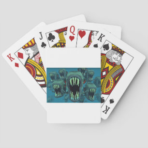Piranhas Fish Custom Personaliseer Jubilea Pokerkaarten