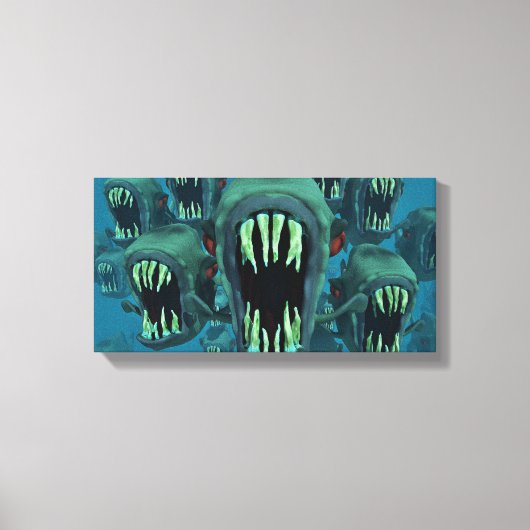 Piranhas-| Zazzle_Growshop. Canvas Afdruk (Voorkant)