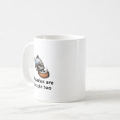 Piranhas zijn ook mensen koffiemok (Voorkant links)