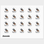 Piranhas zijn ook mensen ronde sticker (Vel)