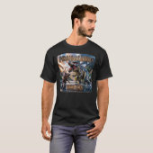 Piranhasaurus Sloopt Fotografisch – Grappig Schrik T-shirt (Voorkant volledig)