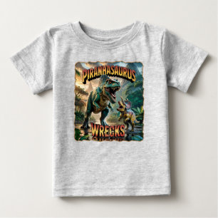 Piranhasaurus Wrecks Illustratie – Grappig Schrikb