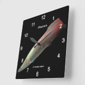 Pirarucu , Arapaima gigas Vierkante Klok (Hoek)