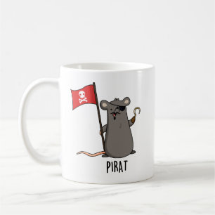 Pirat Funny Pirate Rat Pun Koffiemok