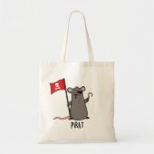 Pirat Funny Pirate Rat Pun Tote Bag (Voorkant)
