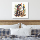 Pirat Kat Schat Canvas Afdruk (Insitu (Slaapkamer))
