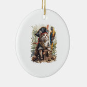 Pirat Kat Schat Keramisch Ornament (Rechts)