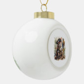 Pirat Kat Schat Keramische Bal Ornament (Links)