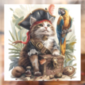 Pirat Kat Schat Raamsticker (Vel 2)