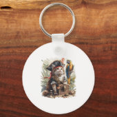 Pirat Kat Schat Sleutelhanger (Voorkant)