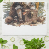 Pirat Kat Schat Theedoek (Gevouwen)