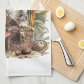 Pirat Kat Schat Theedoek (Quarter Fold)