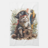 Pirat Kat Schat Theedoek (Verticaal)
