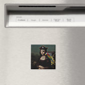 Pirat Mona Lisa met ooglapje Magneet (Insitu (Vaatwasser))