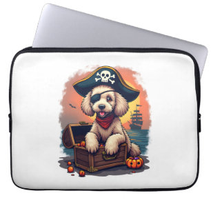 Pirat Poodle Buit Laptop Sleeve
