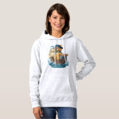 Pirat Poodle � Grappige Zee Hond Hoodie (Voorkant volledig)