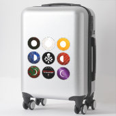 Pirat Stickers Rode Baard (Koffer)
