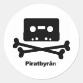 Piratbyran logo sticker (Voorkant)