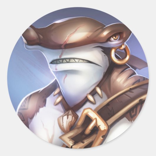 Pirate101 Mordecai Ronde Sticker (Voorkant)