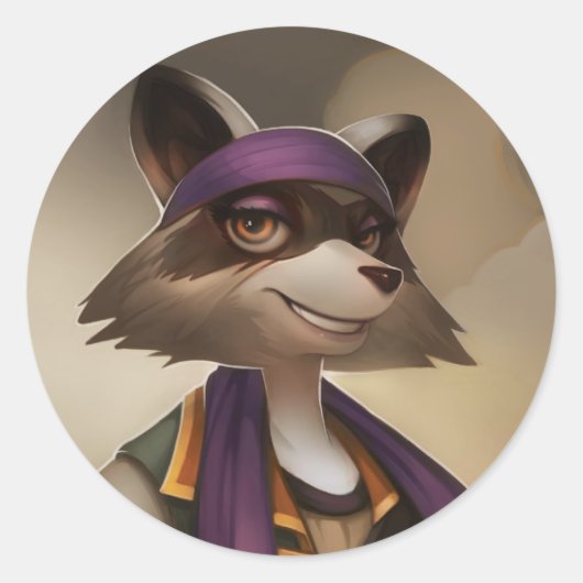 Pirate101 Morgan LaFitte Ronde Sticker (Voorkant)