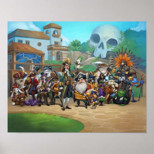 Pirate101 Skull Island Roster Poster (Voorkant)