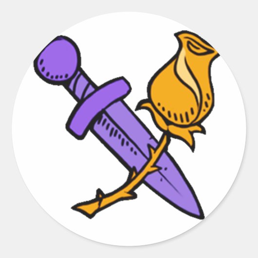 Pirate101 Swashbuckler Ronde Sticker (Voorkant)