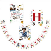 Pirate 1e Gelukkig Verjaardagsfeest Vlaggetjes